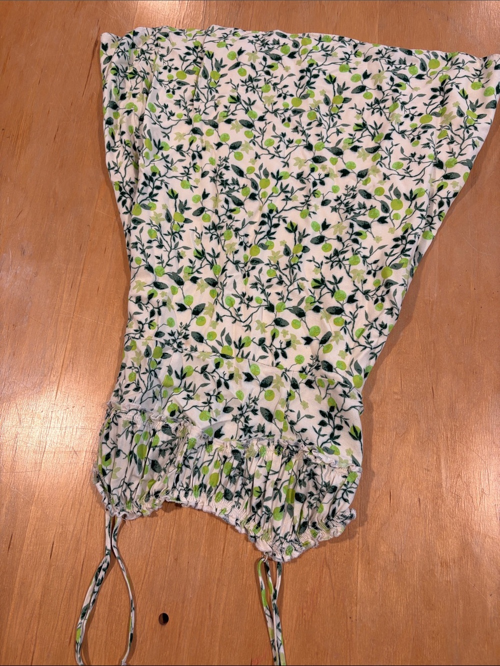 Urban Outfitters ~ Lime 🍋🟩 green Cream Dress Green Leaf Print Sundress mini